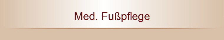 Med. Fupflege